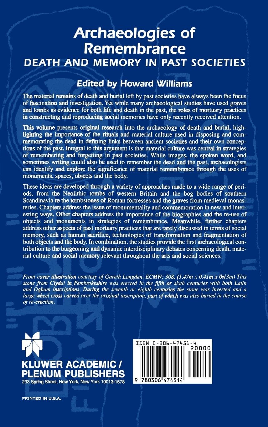 Rückseitencover Archaeologies of Remembrance