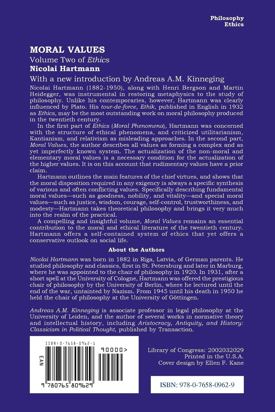 Rückseitencover Moral Values