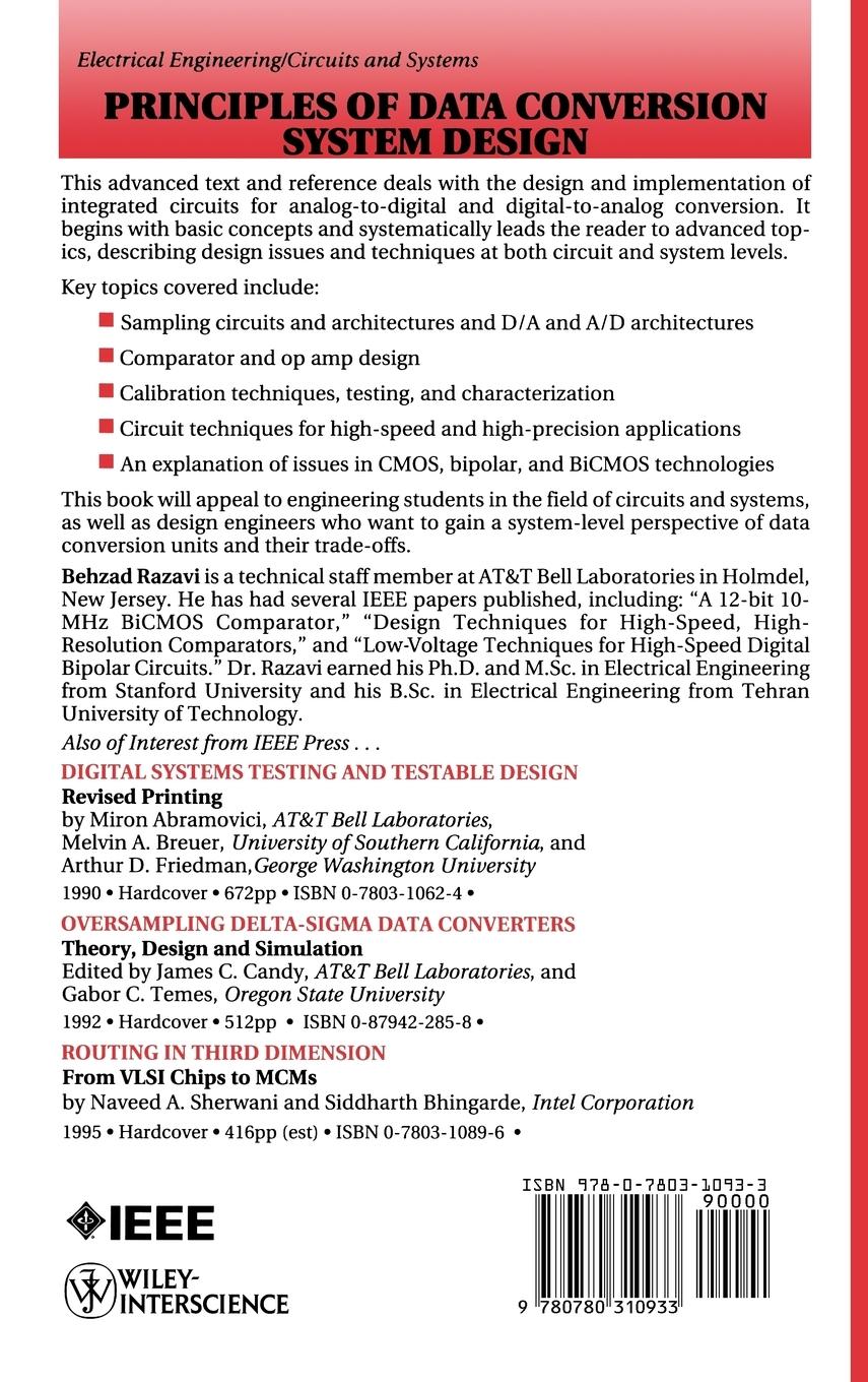 Rückseitencover Principles of Data Conversion System Design