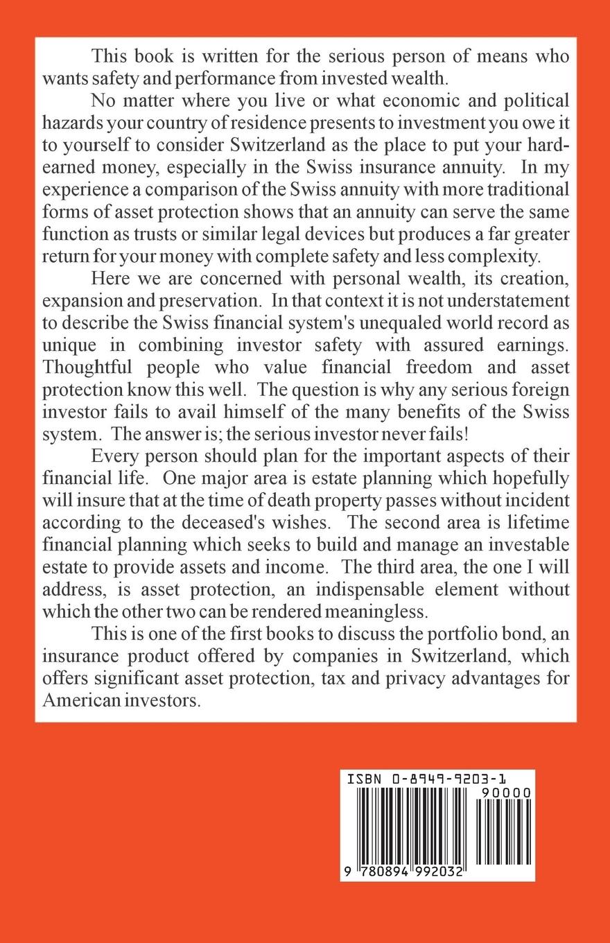 Rückseitencover Swiss Bank Accounts and Investment Management