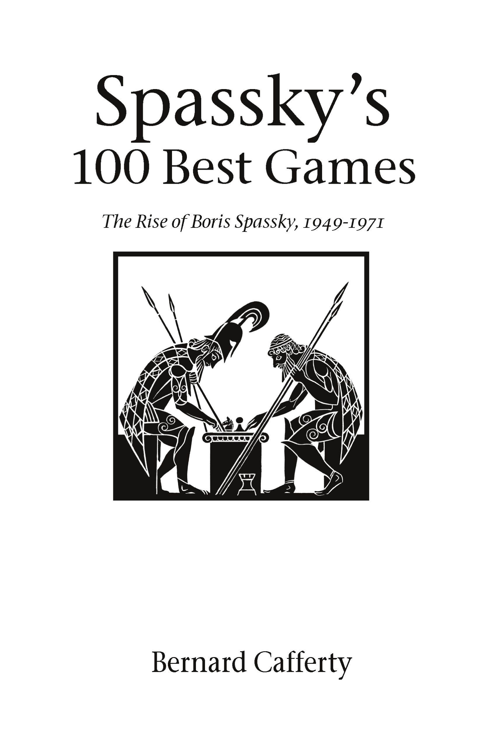 Vorderes Coverbild Spassky's 100 Best Games