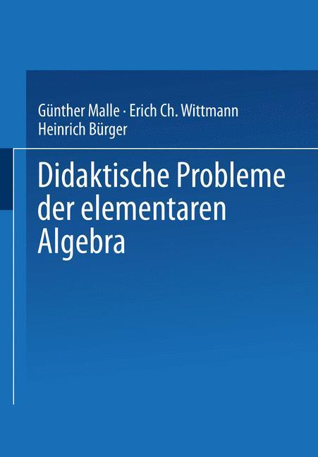Vorderes Coverbild Didaktische Probleme der elementaren Algebra