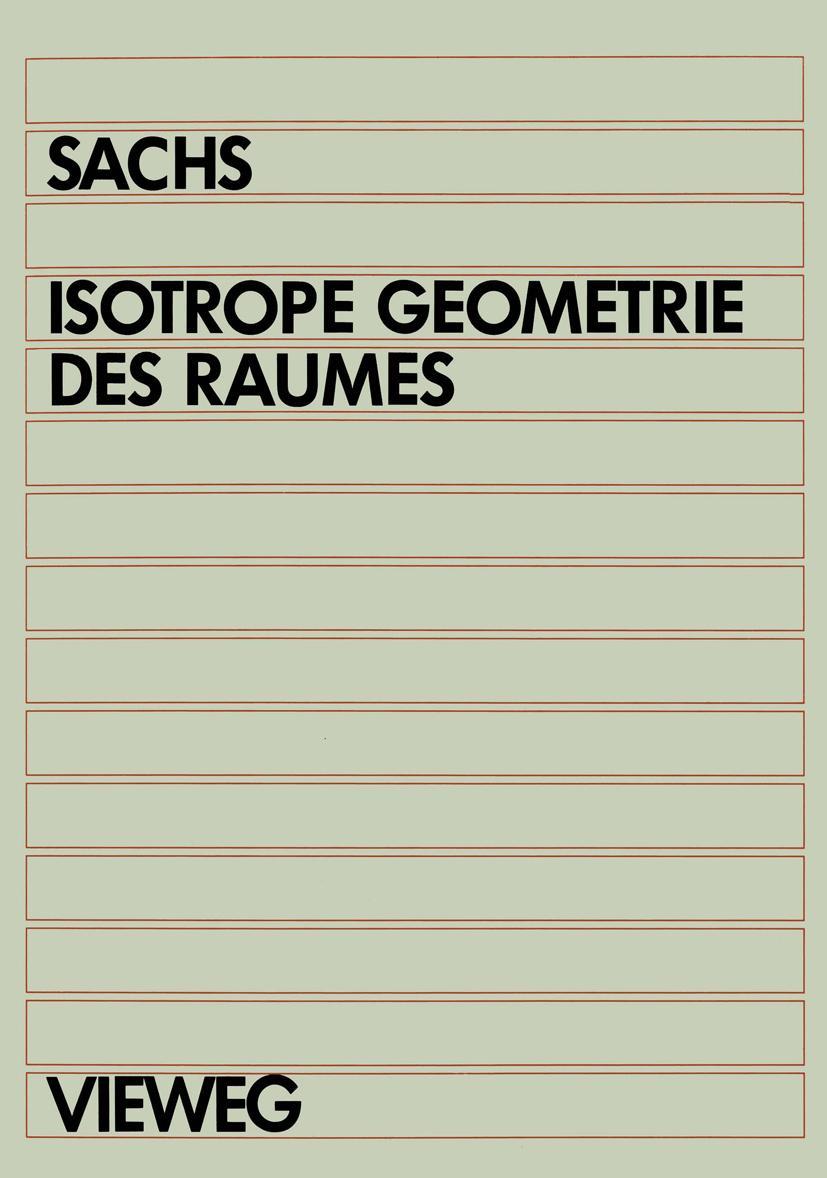 Vorderes Coverbild Isotrope Geometrie des Raumes