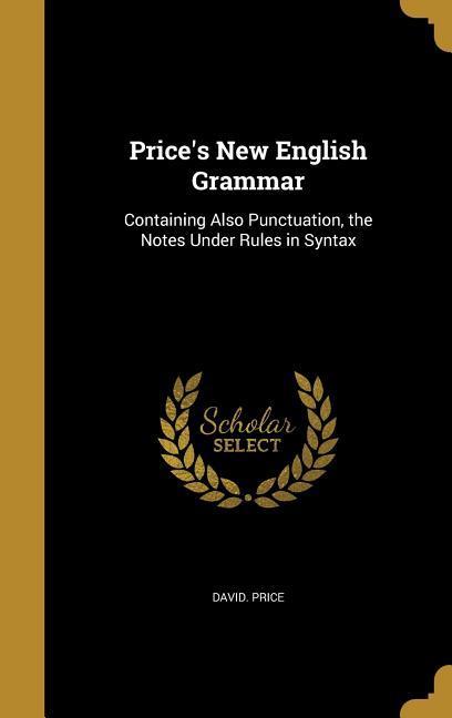 Vorderes Coverbild Price's New English Grammar