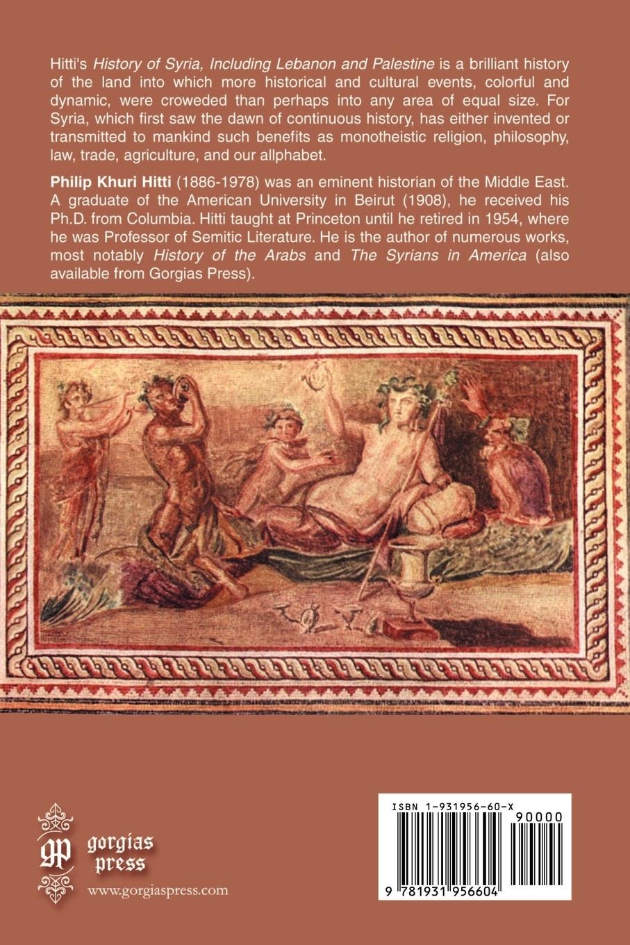 Rückseitencover History of Syria Including Lebanon and Palestine (Volume 1)