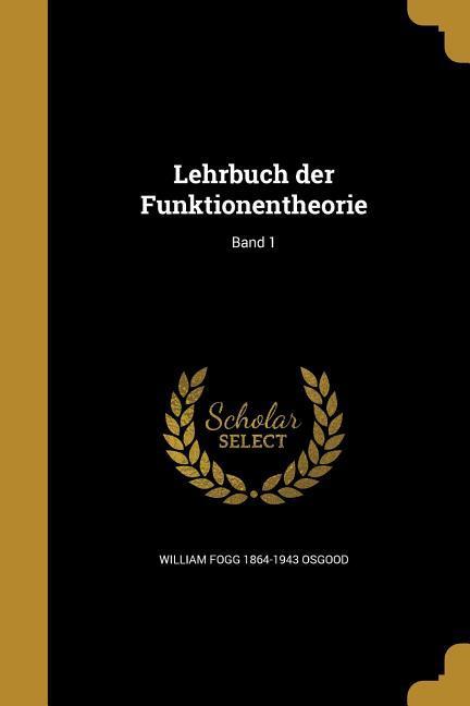 Vorderes Coverbild Lehrbuch der Funktionentheorie; Band 1