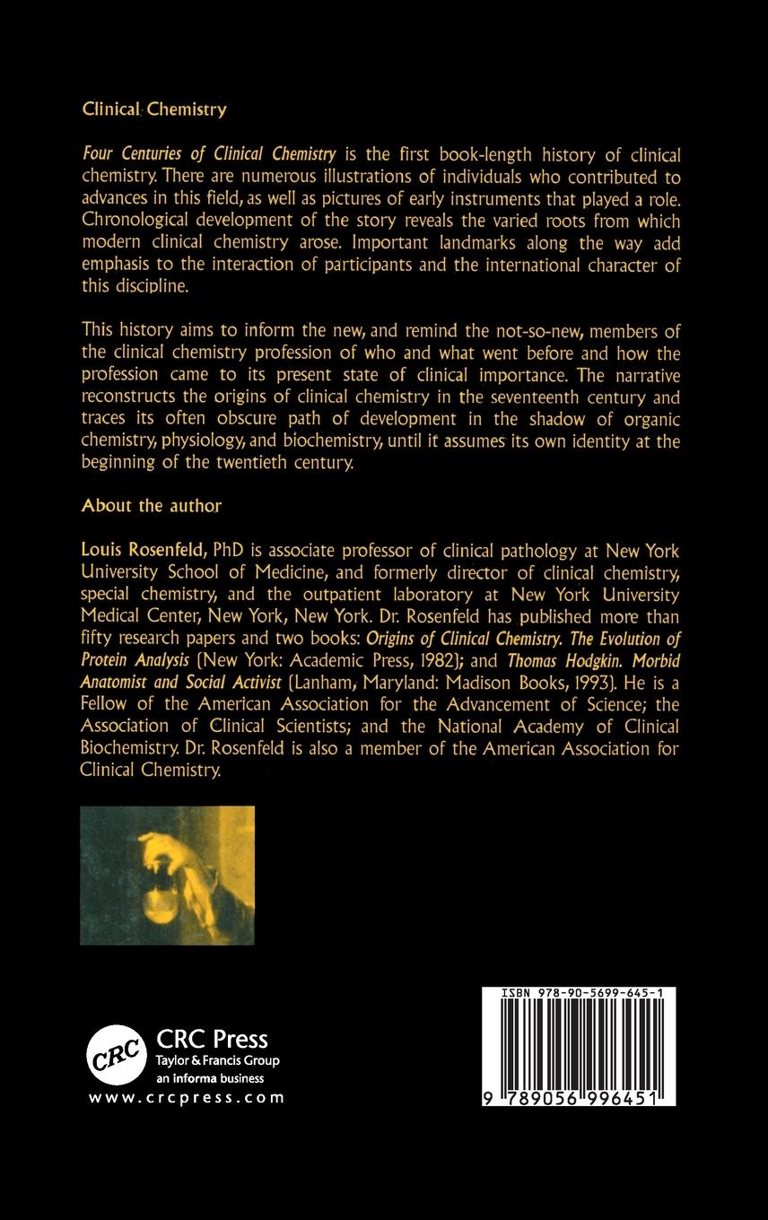 Rückseitencover Four Centuries of Clinical Chemistry