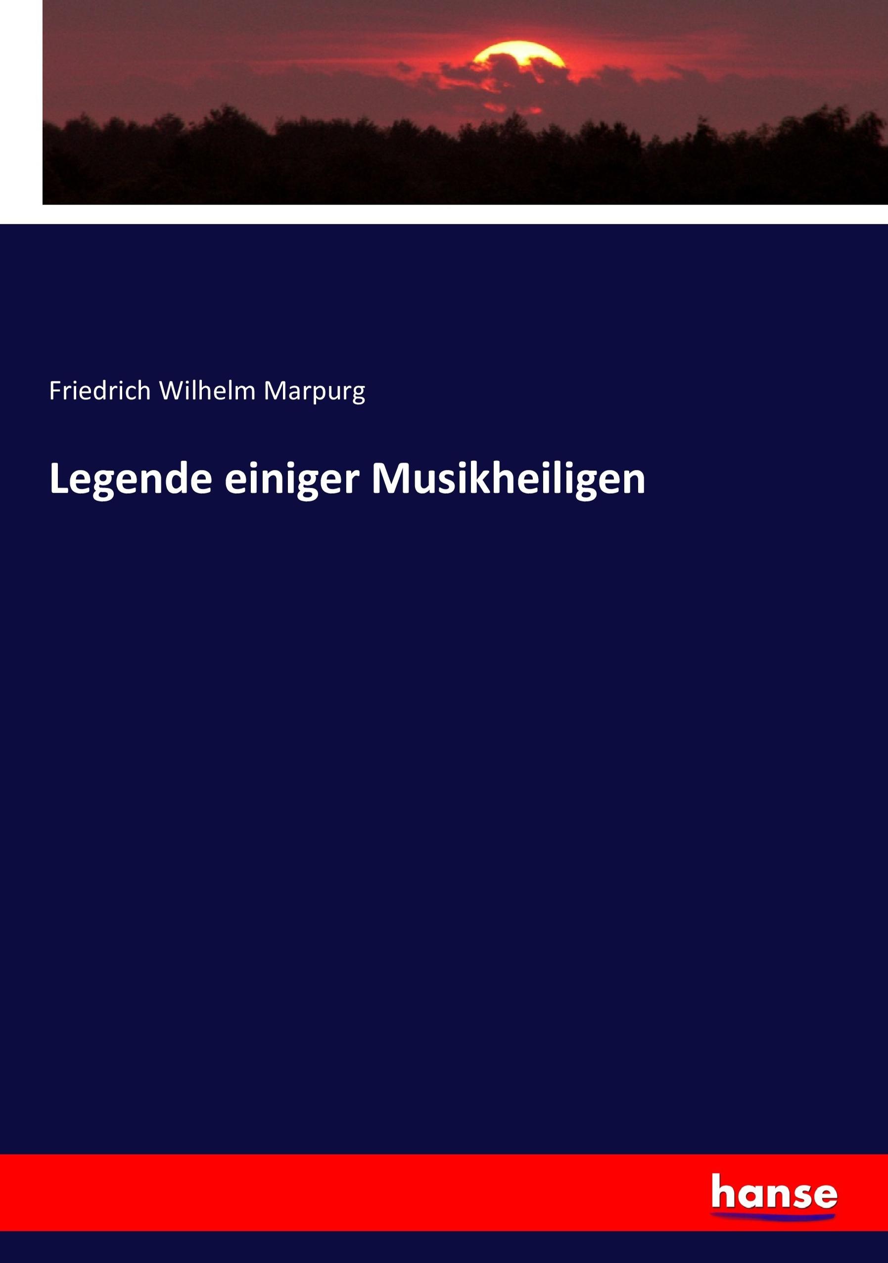 Vorderes Coverbild Legende einiger Musikheiligen