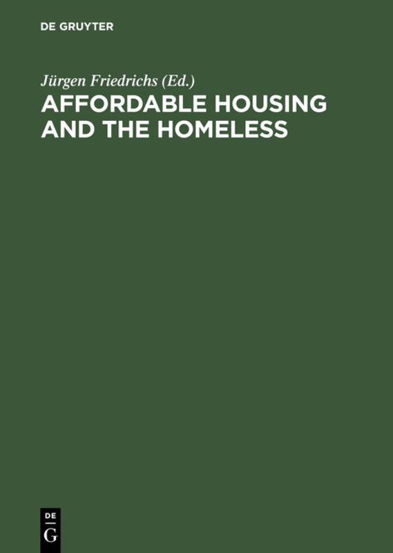 Vorderes Coverbild Affordable Housing and the Homeless