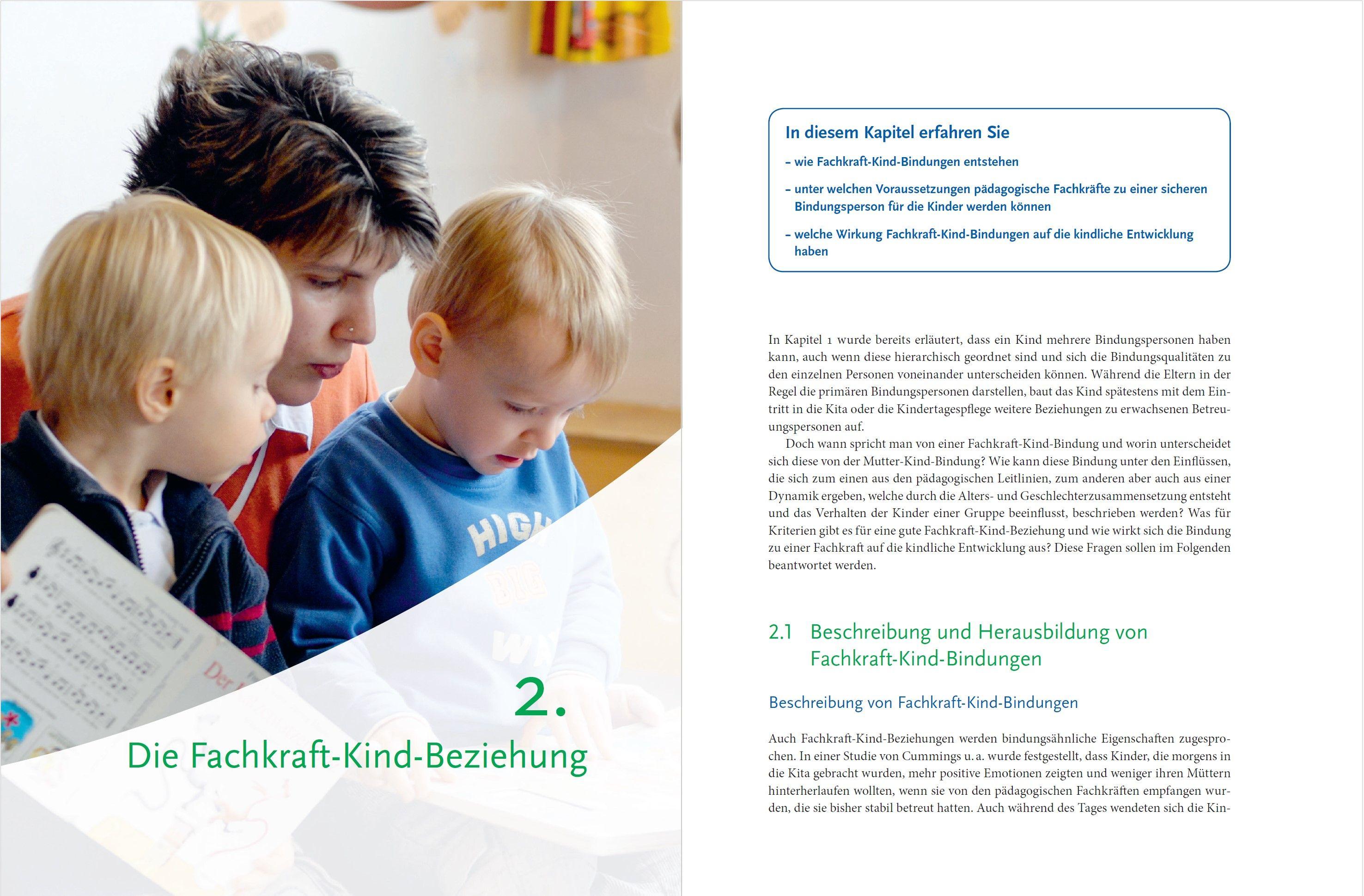 Beispielinhalt (Bild) Eingewöhnung und Beziehungsaufbau in Krippe und Kita