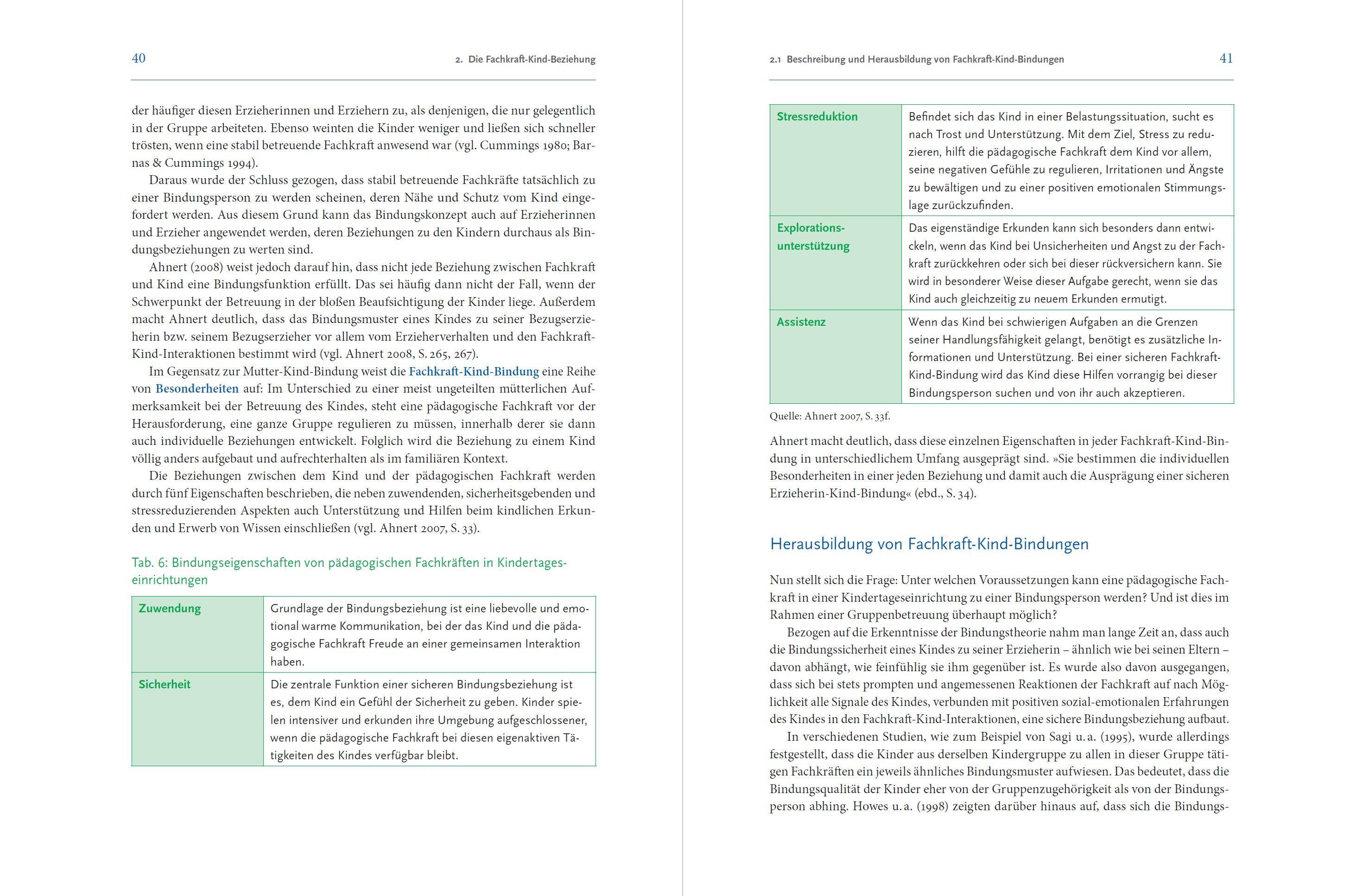 Beispielinhalt (Bild) Eingewöhnung und Beziehungsaufbau in Krippe und Kita