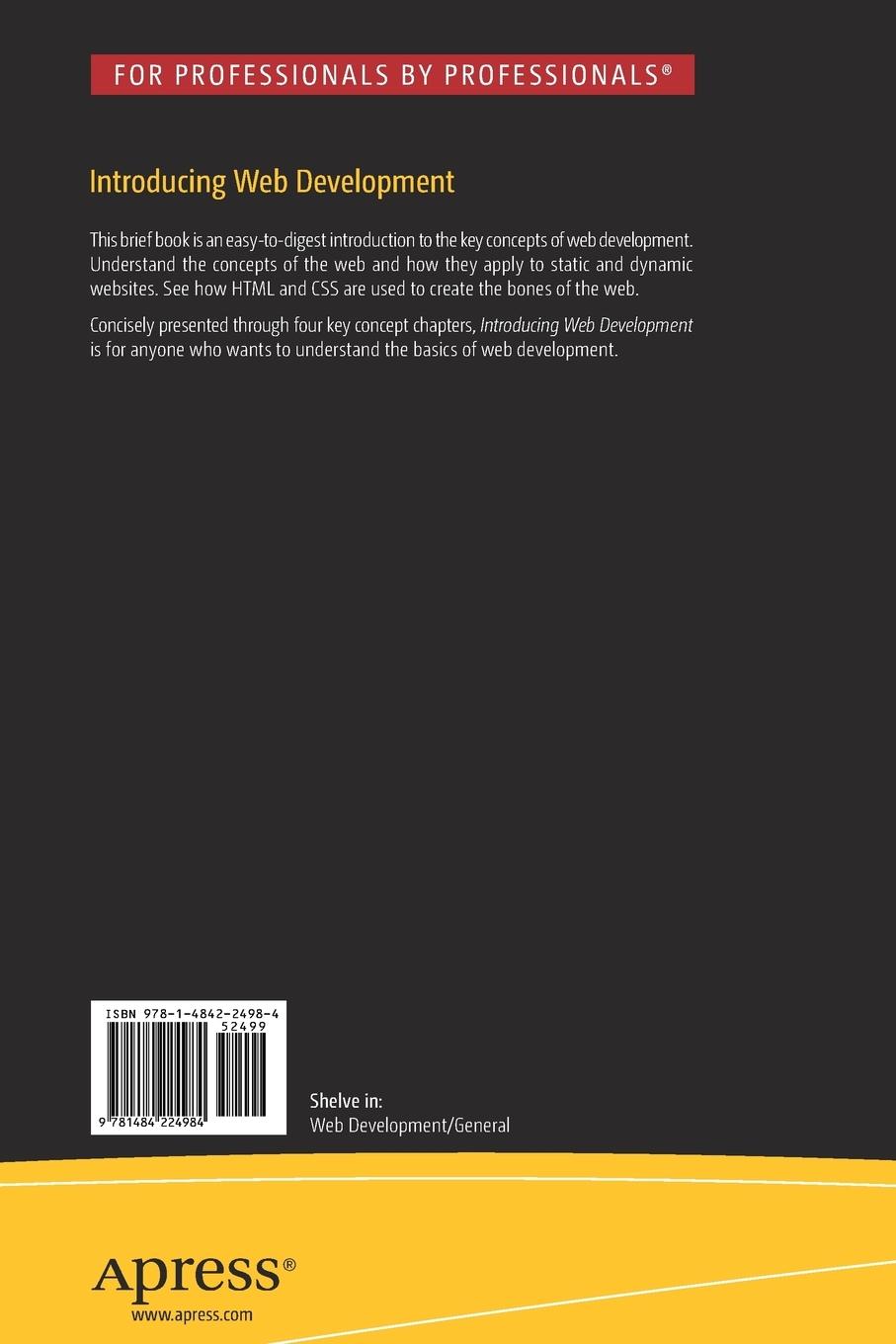 Rückseitencover Introducing Web Development