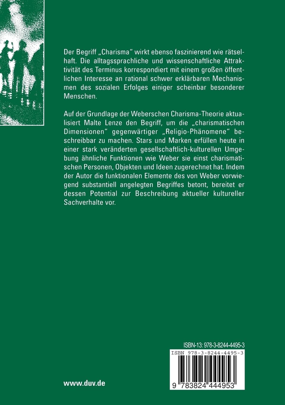 Rückseitencover Postmodernes Charisma