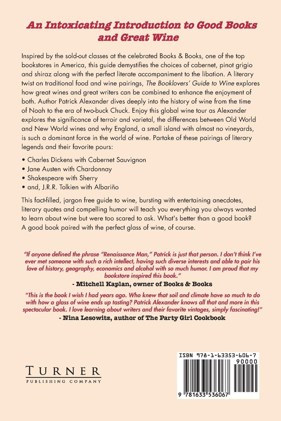 Rückseitencover The Booklovers' Guide To Wine