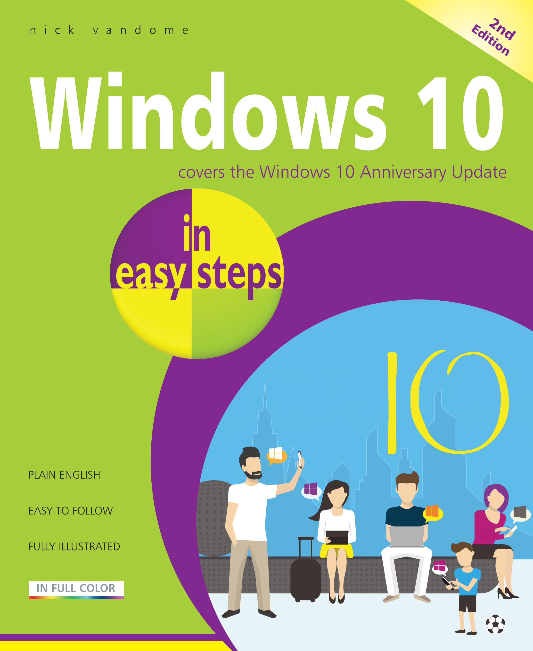 Vorderes Coverbild Windows 10 in Easy Steps