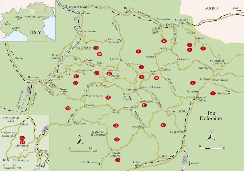 Beispielinhalt (Bild) Walking in the Dolomites