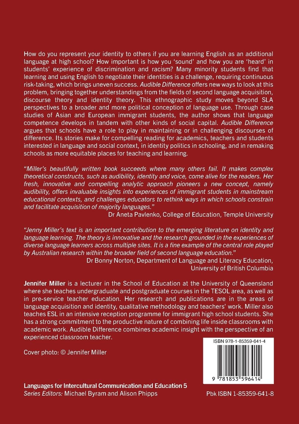 Rückseitencover Audible Difference