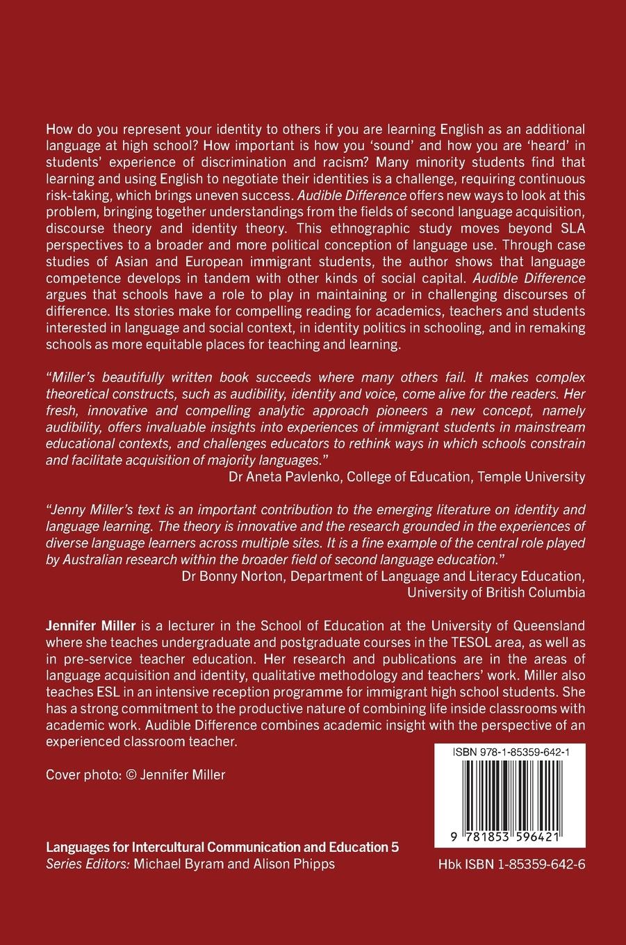 Rückseitencover Audible Difference