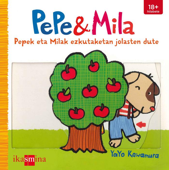 Vorderes Coverbild Pepe eta Mila ezkutaketan jolasten dute