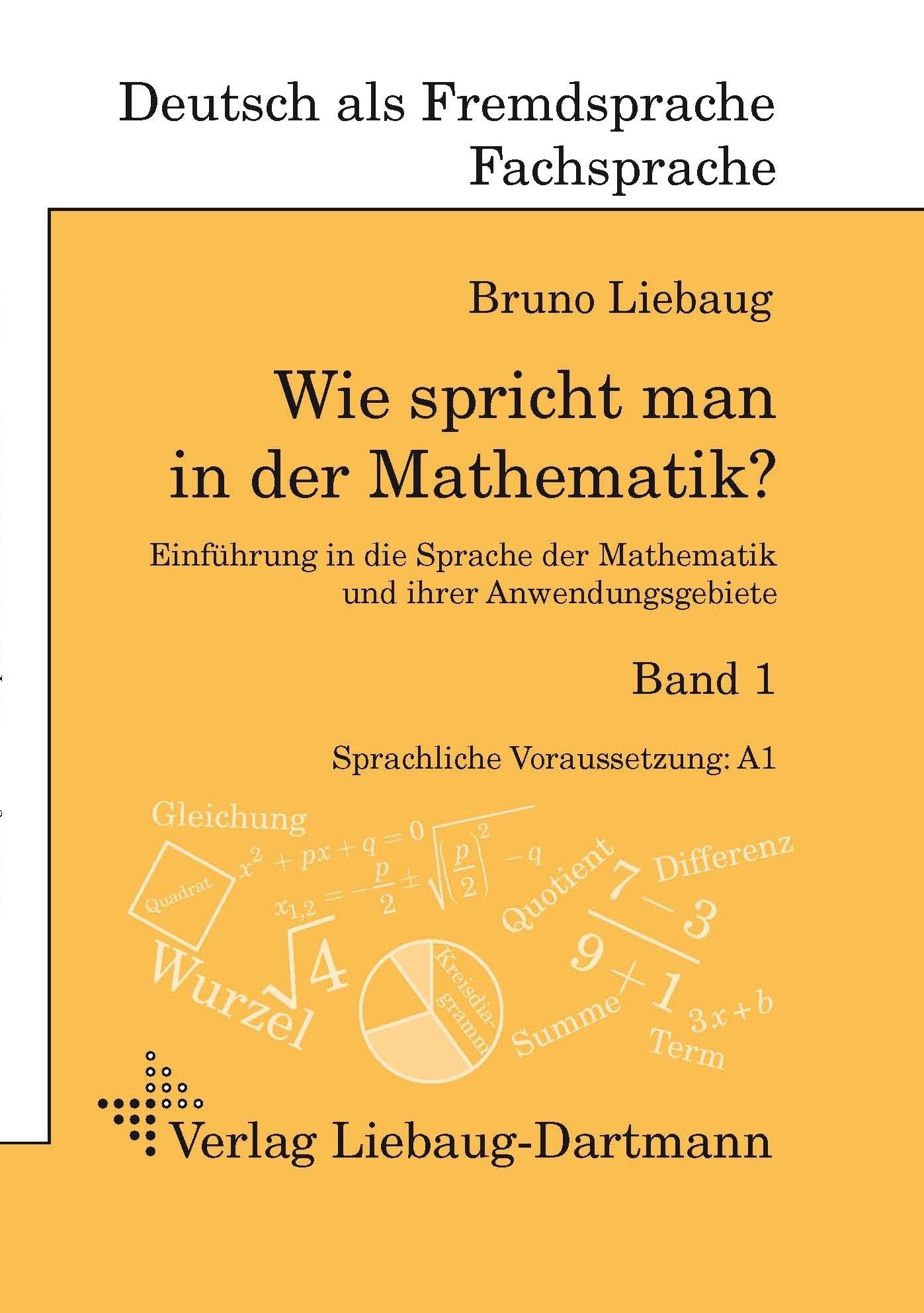 Vorderes Coverbild Wie spricht man in der Mathematik? Bd. 1