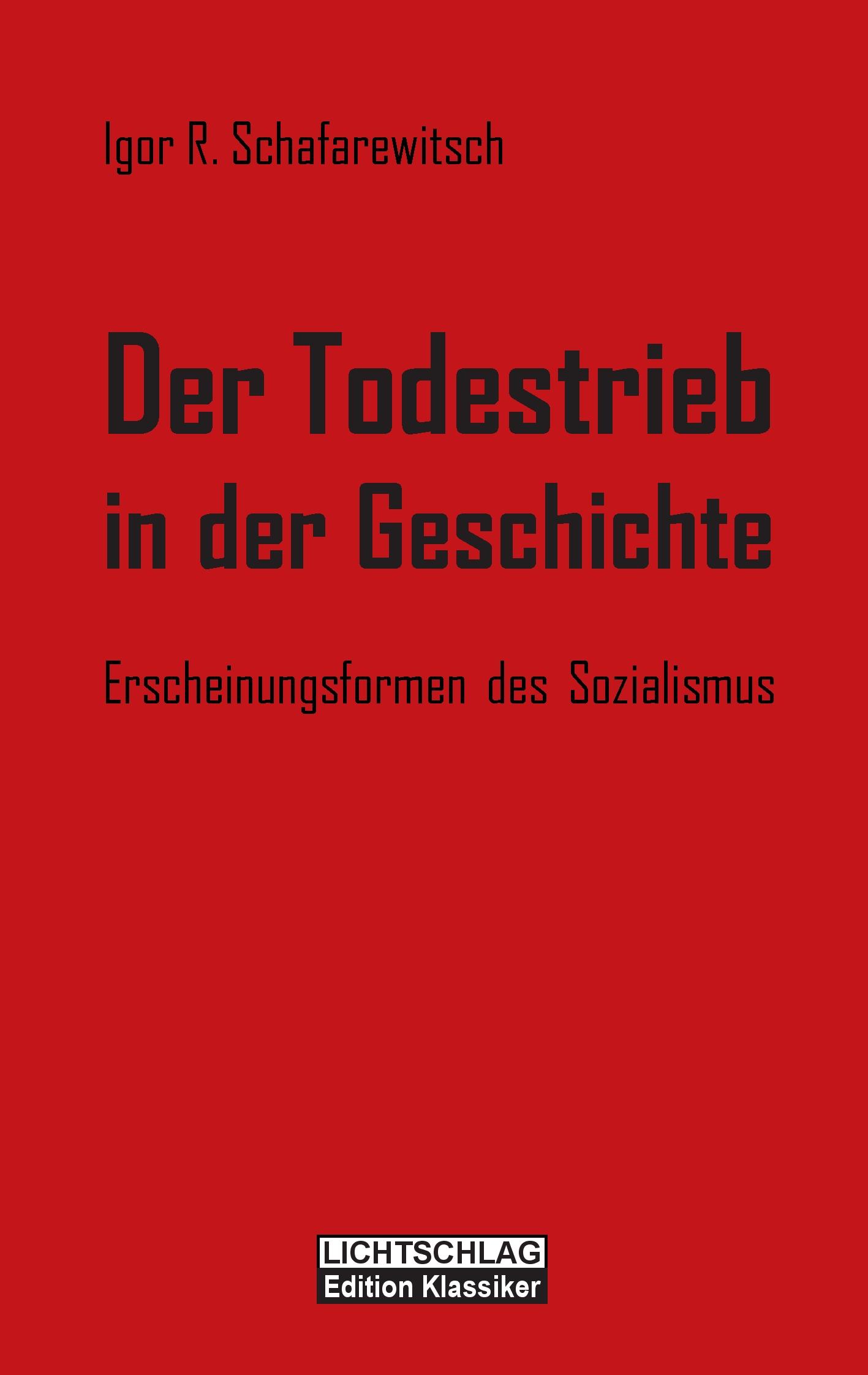 Vorderes Coverbild Der Todestrieb in der Geschichte