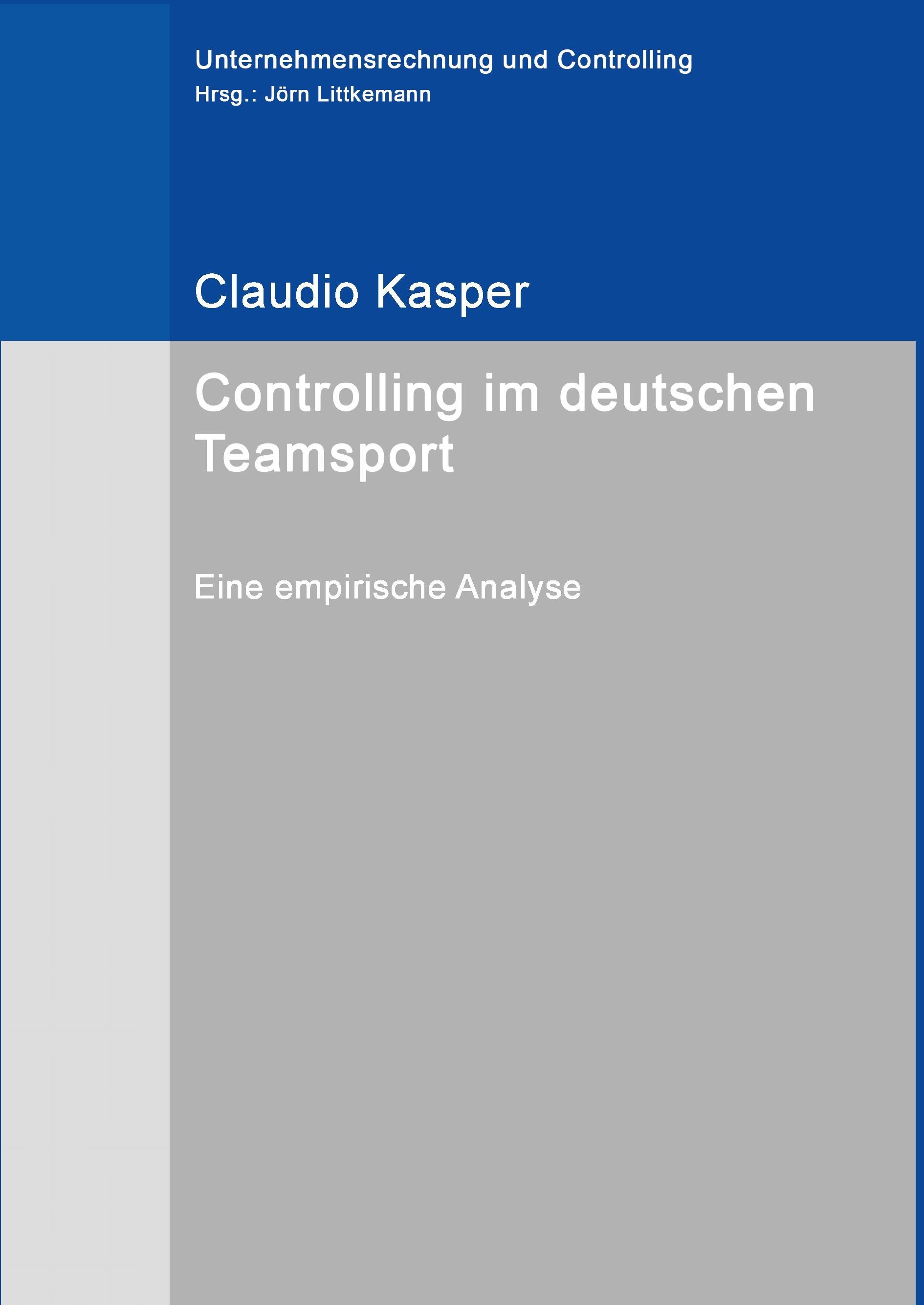 Vorderes Coverbild Controlling im deutschen Teamsport