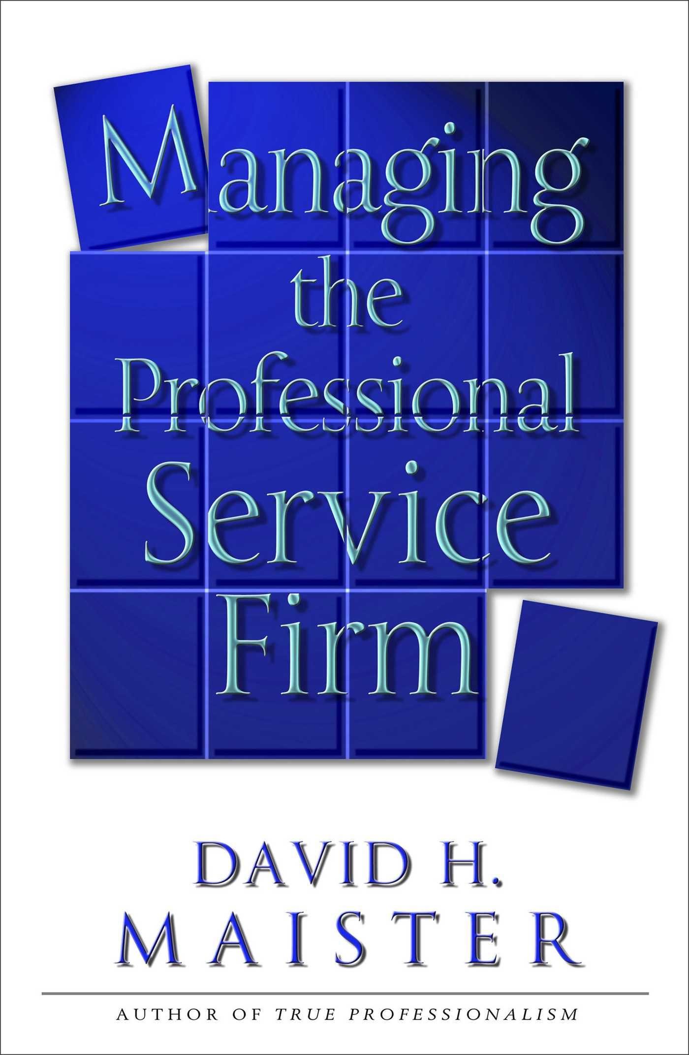 Vorderes Coverbild Managing The Professional Service Firm
