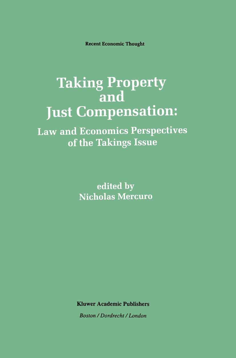 Vorderes Coverbild Taking Property and Just Compensation