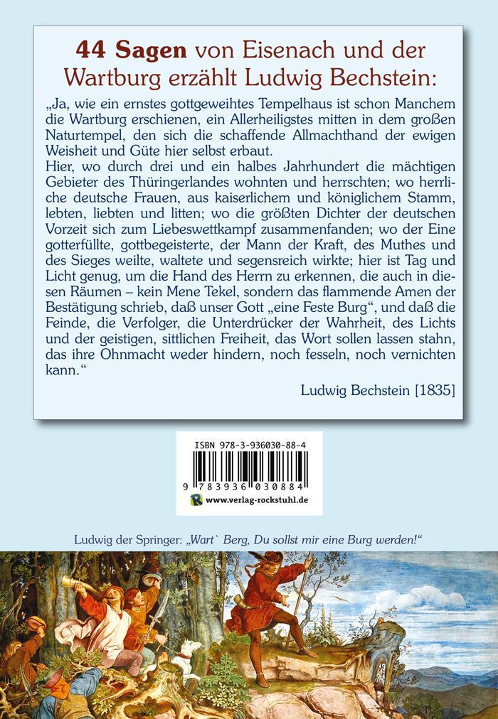 Rückseitencover Sagenbuch von Eisenach und der Wartburg
