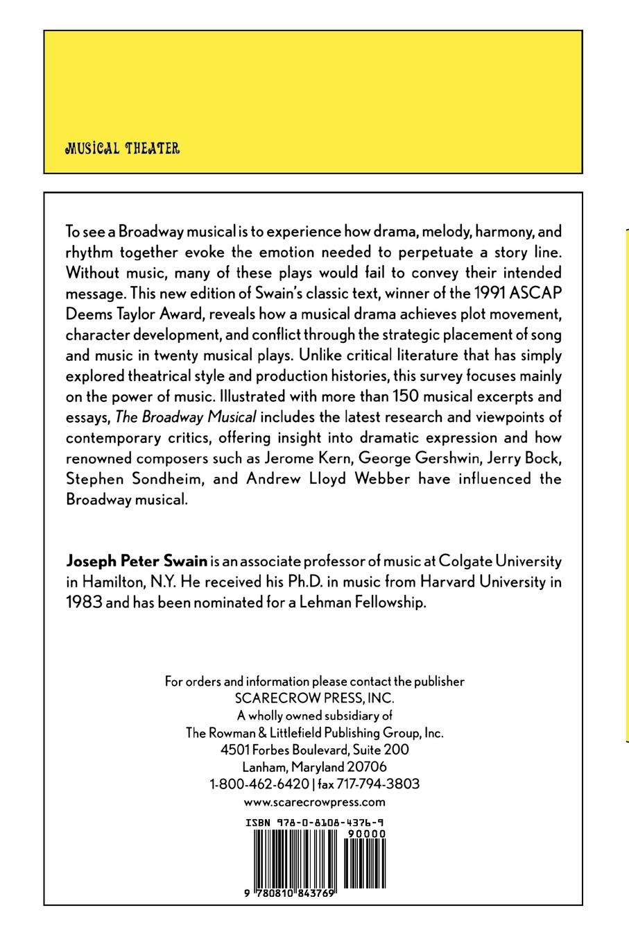 Rückseitencover Broadway Musical