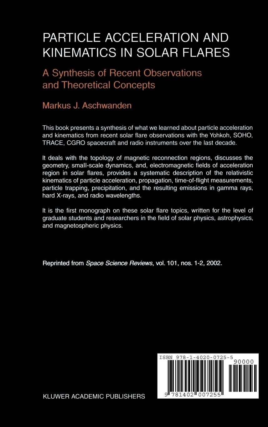 Rückseitencover Particle Acceleration and Kinematics in Solar Flares