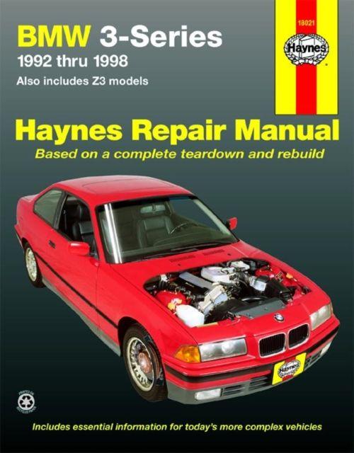Vorderes Coverbild BMW 3 Series (1992-1998) Haynes Repair Manual (USA)