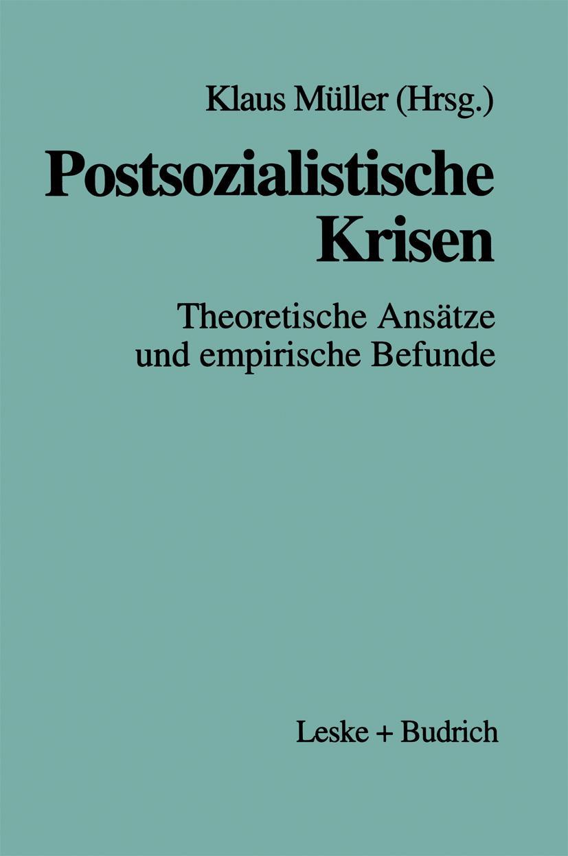 Vorderes Coverbild Postsozialistische Krisen