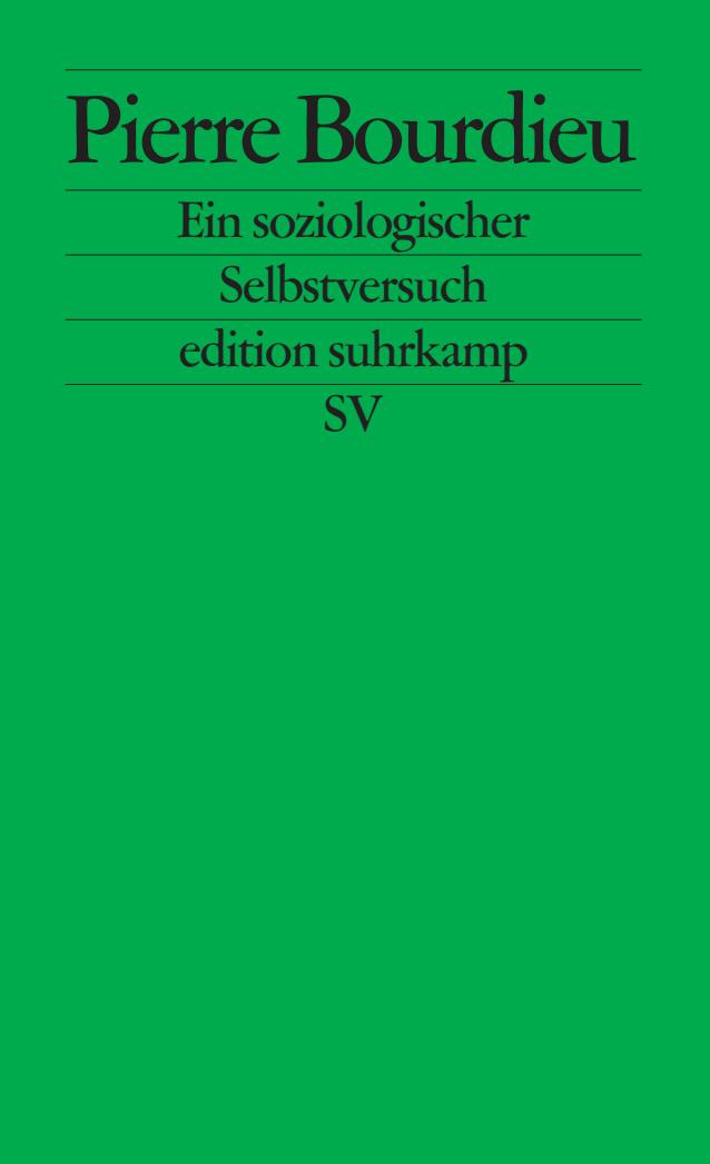 Vorderes Coverbild Pierre Bourdieu. Ein soziologischer Selbstversuch