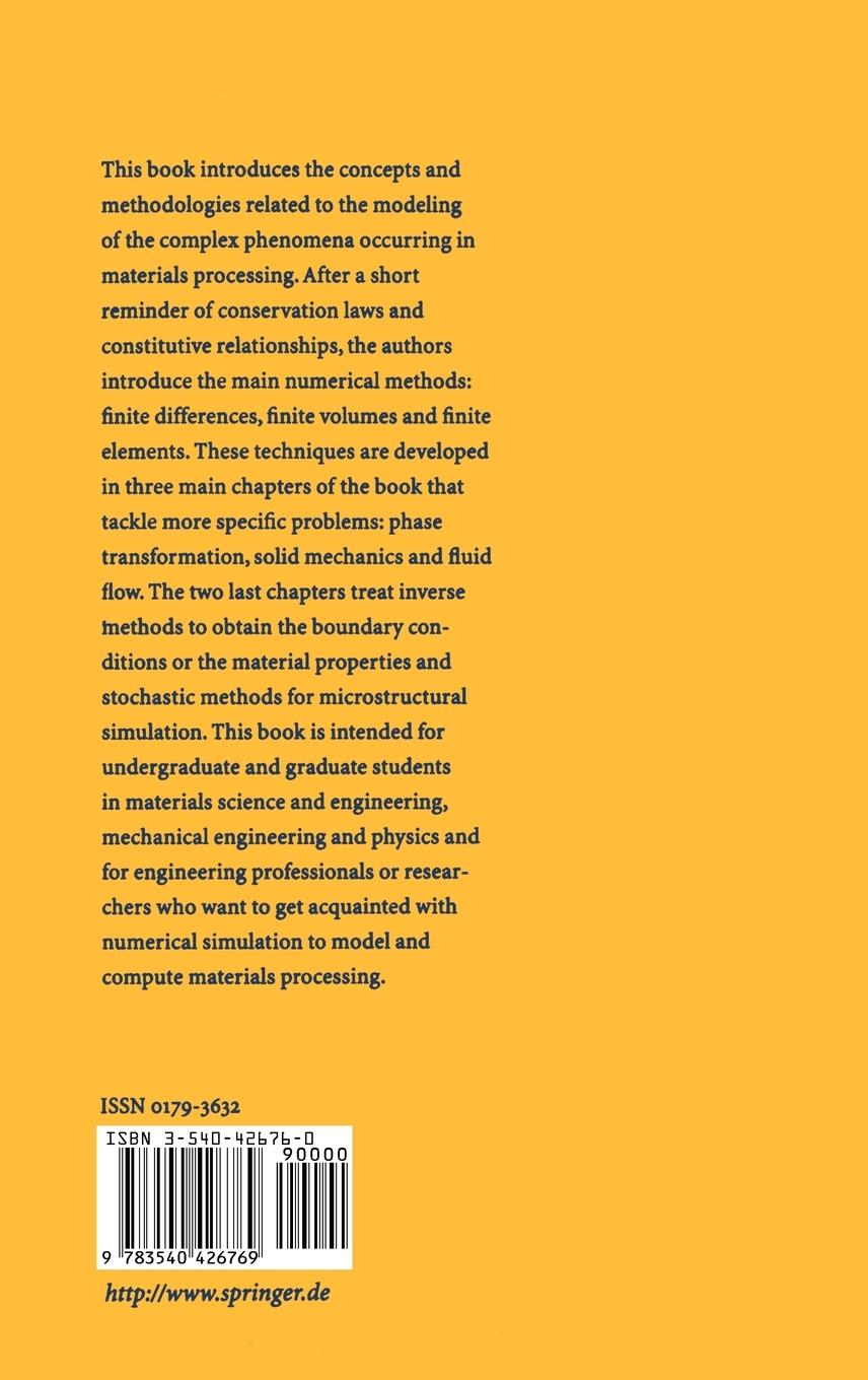 Rückseitencover Numerical Modeling in Materials Science and Engineering