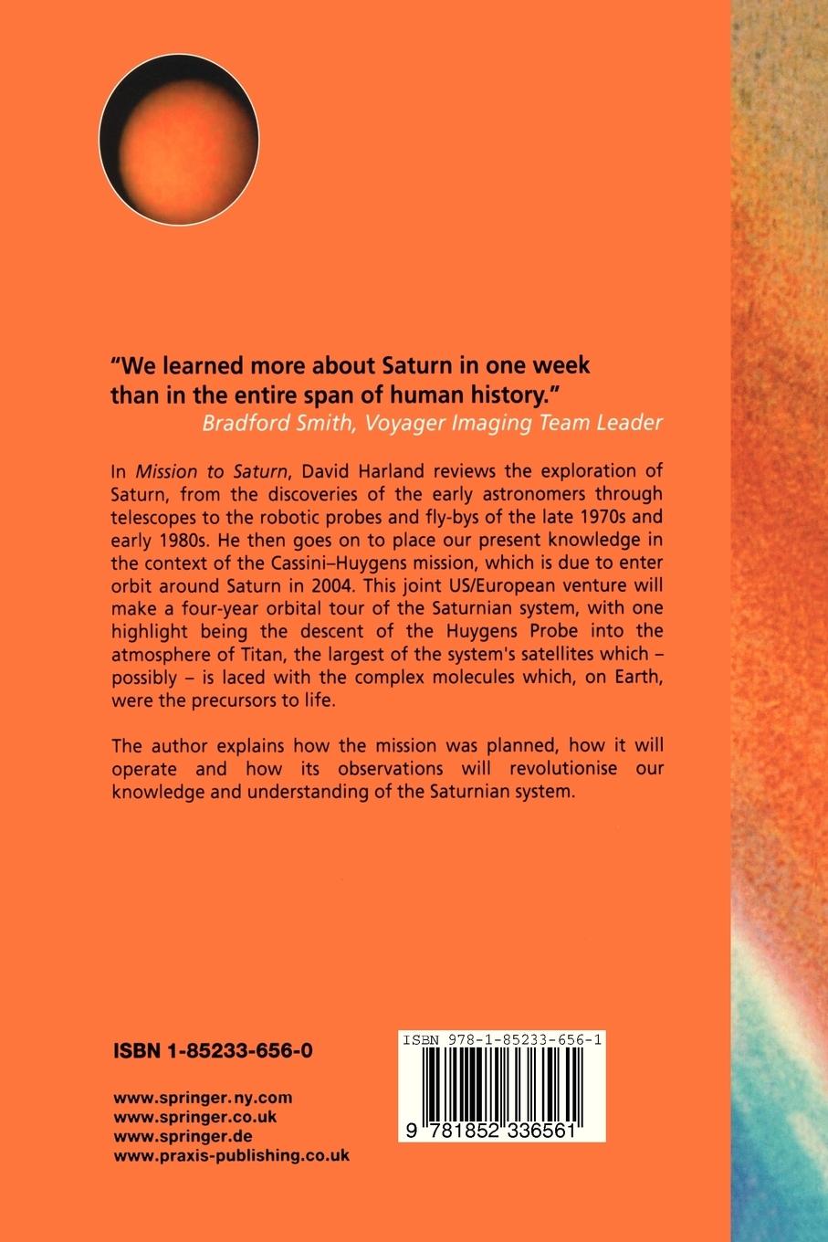 Rückseitencover Mission to Saturn