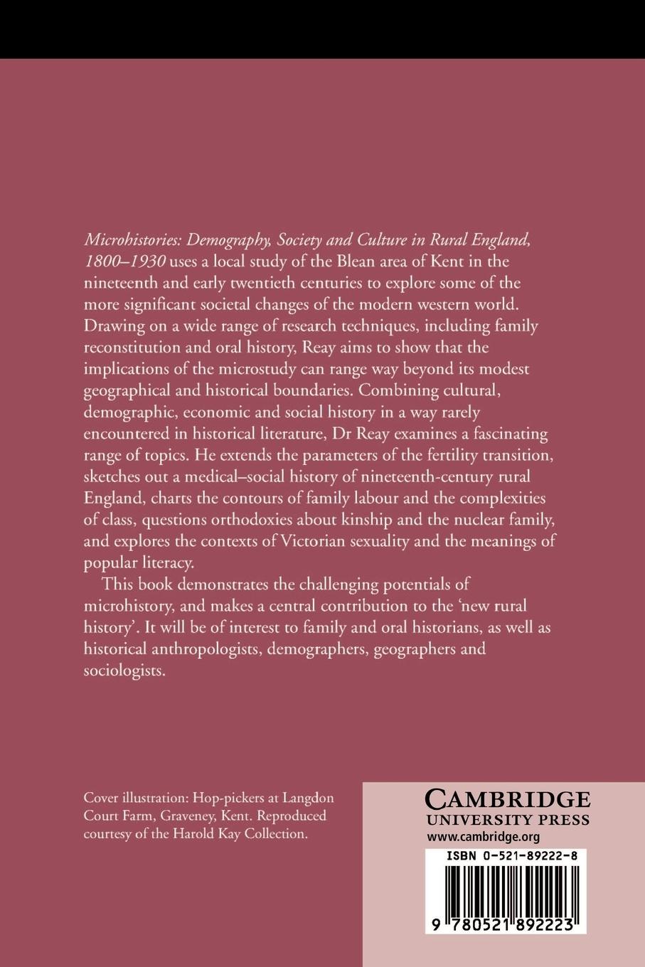 Rückseitencover Microhistories