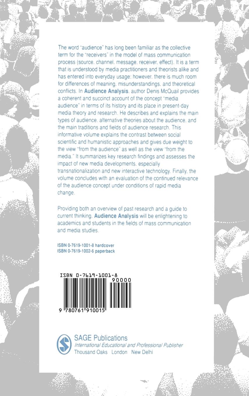 Rückseitencover Audience Analysis