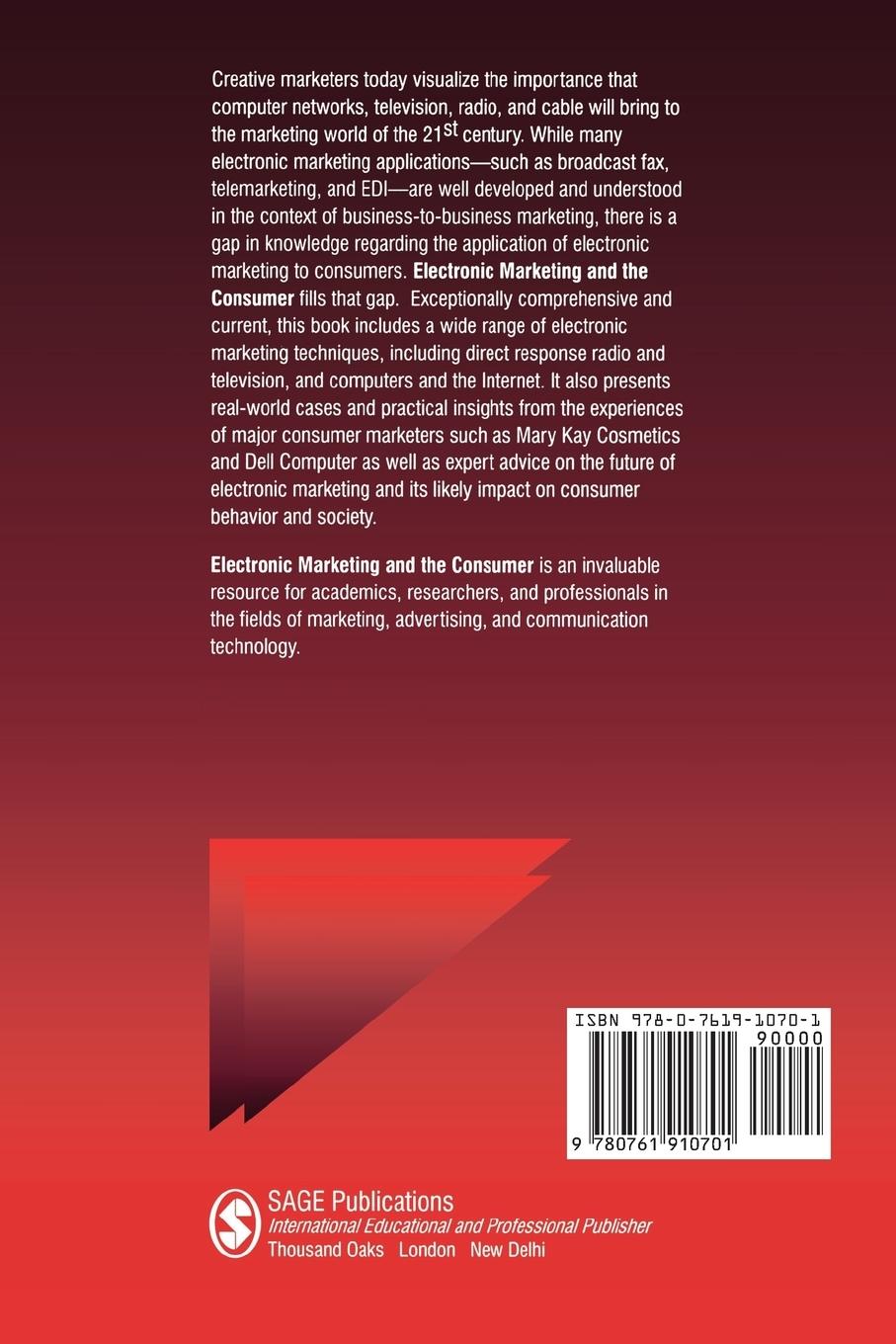 Rückseitencover Electronic Marketing and the Consumer