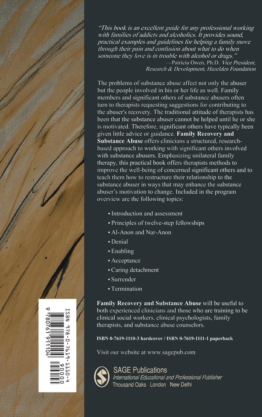 Rückseitencover Family Recovery and Substance Abuse