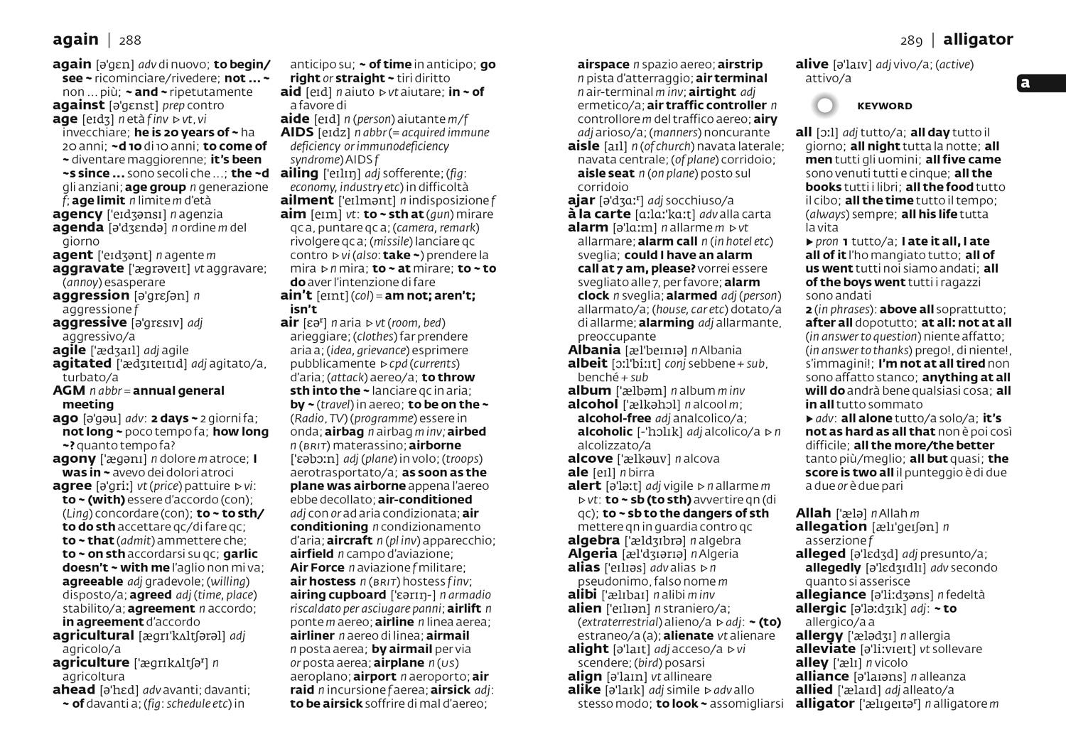 Beispielinhalt (Bild) Collins Italian Dictionary: Pocket Edition