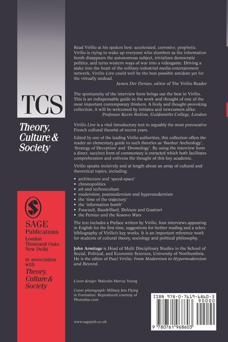 Rückseitencover Virilio Live