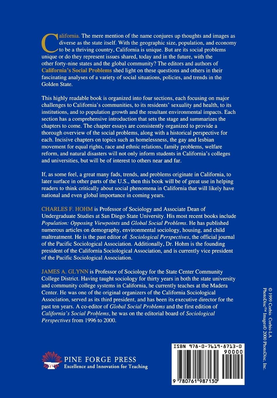 Rückseitencover California's Social Problems
