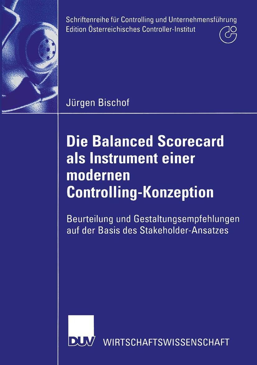 Vorderes Coverbild Die Balanced Scorecard als Instrument einer modernen Controlling-Konzeption