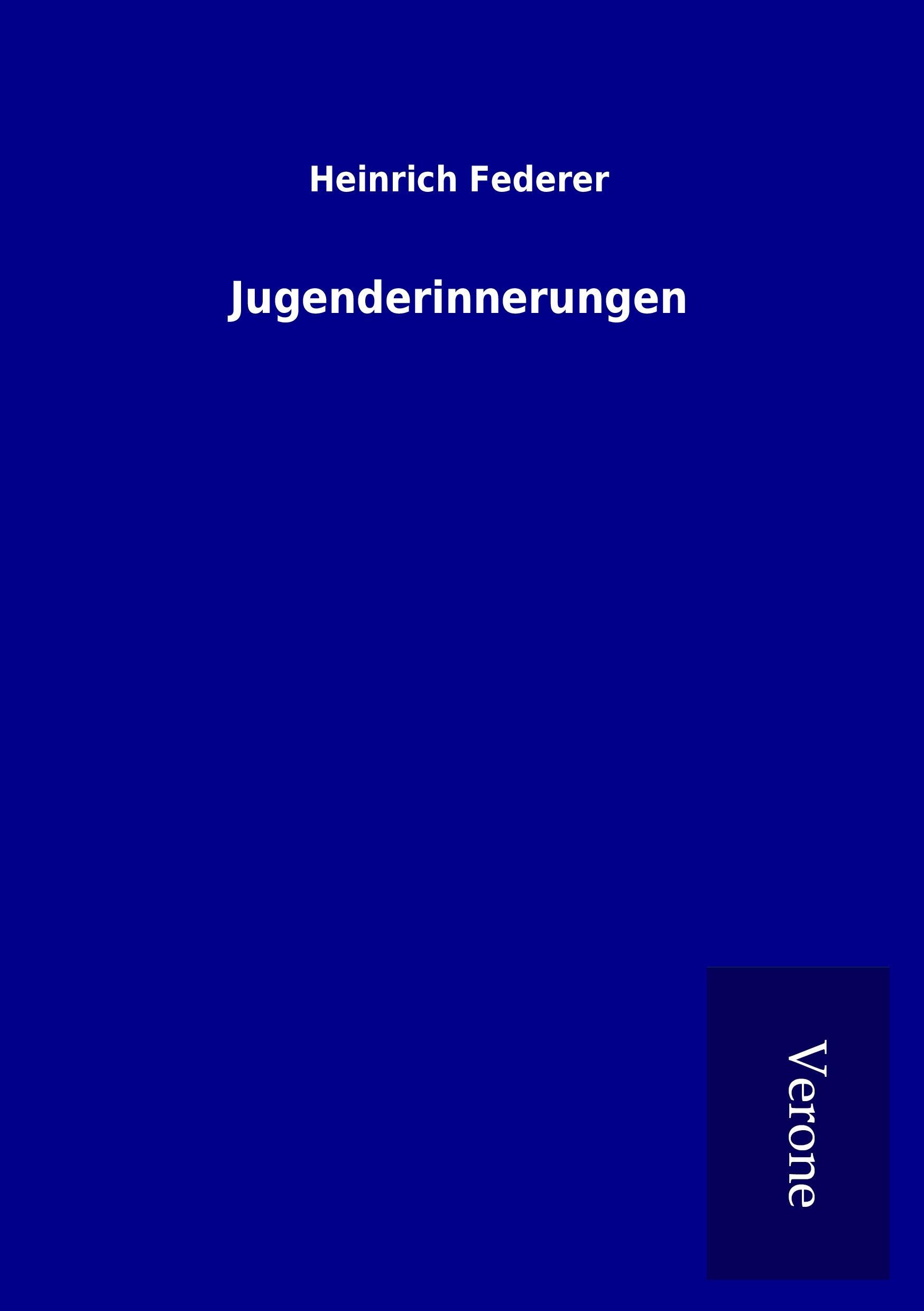 Vorderes Coverbild Jugenderinnerungen