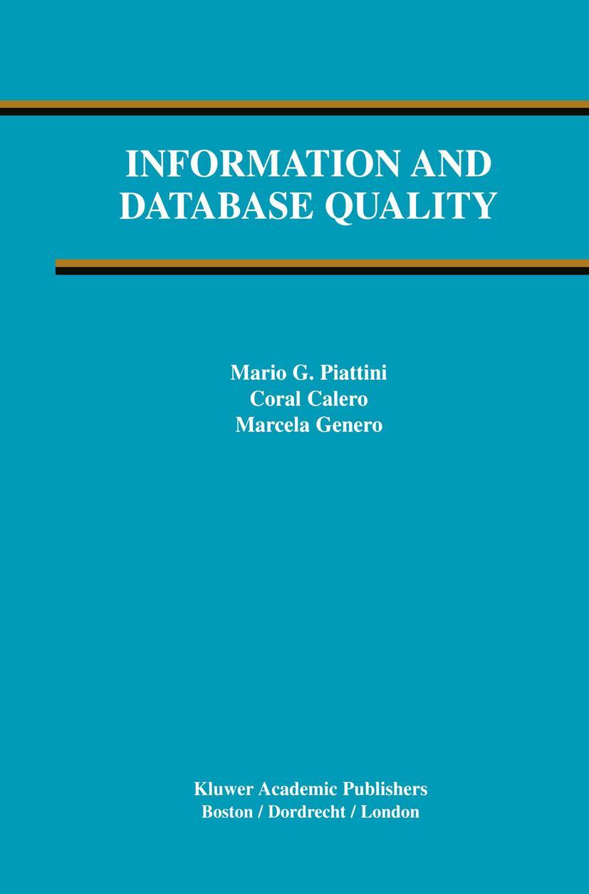 Vorderes Coverbild Information and Database Quality
