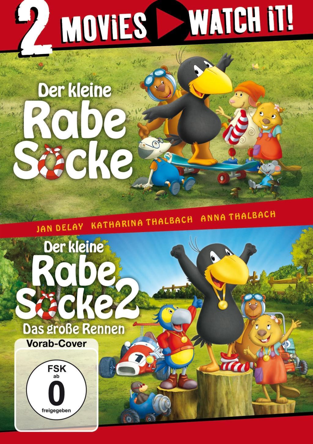 Vorderes Coverbild Der kleine Rabe Socke & Der kleine Rabe Socke 2 - Das große Rennen