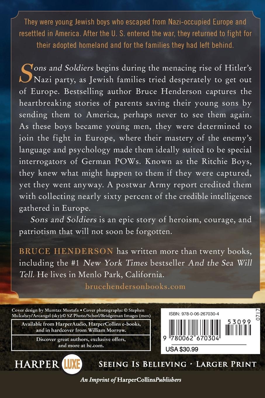 Rückseitencover Sons and Soldiers LP