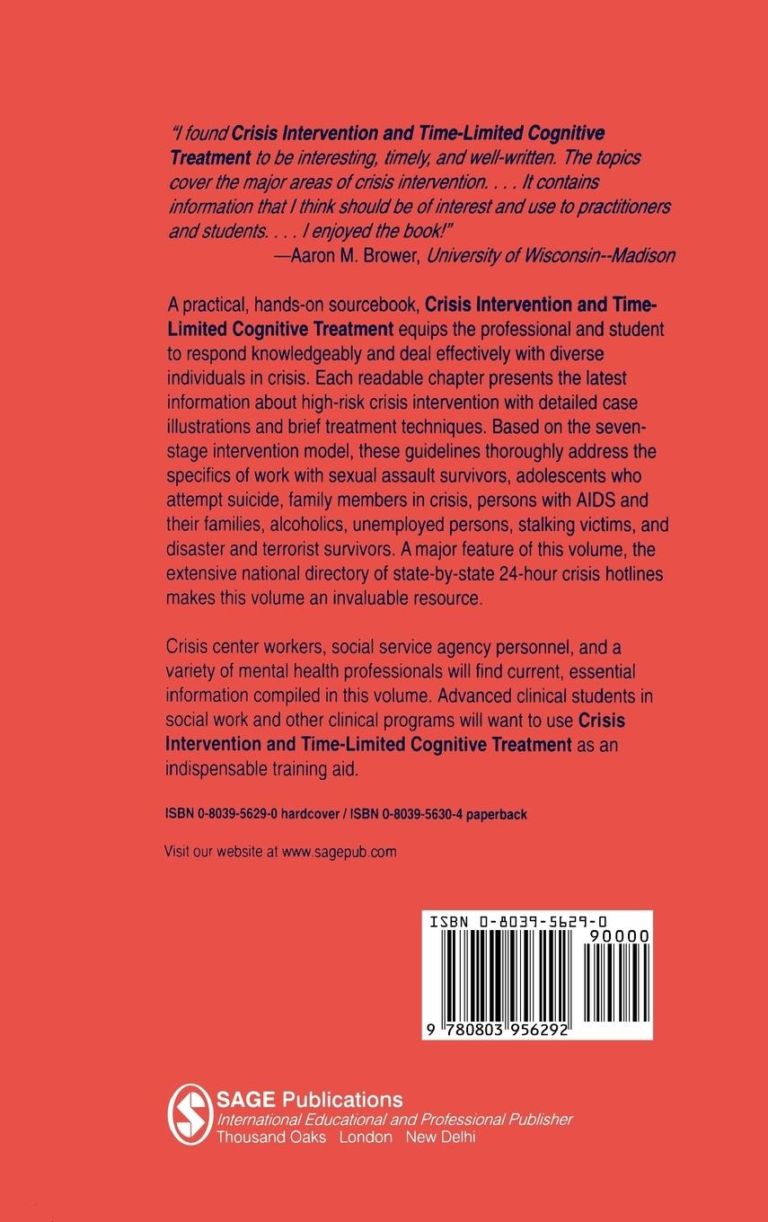 Rückseitencover Crisis Intervention and Time-Limited Cognitive Treatment