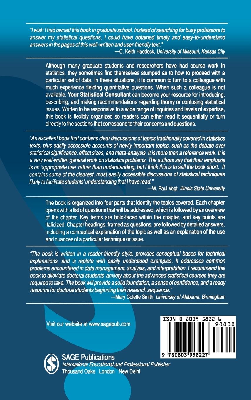 Rückseitencover Your Statistical Consultant